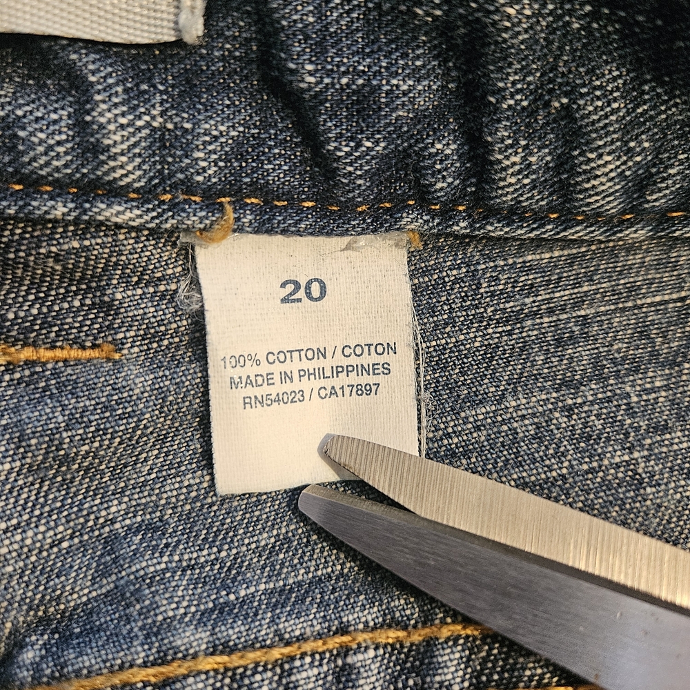 Old Navy Denim Blue Jeans Women's Size 20 Medium Wash Y2K Fall 2002 - Picture 10 of 14